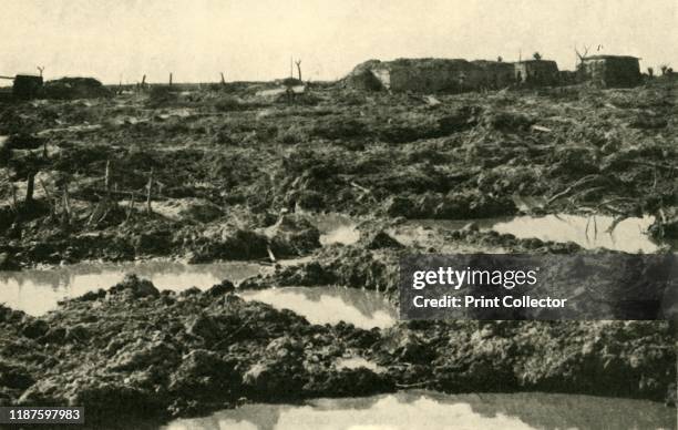 The Way to Passchendaele', First World War . '...typical view across the battle-field over which our troops had to advance in the autumn of 1917'....