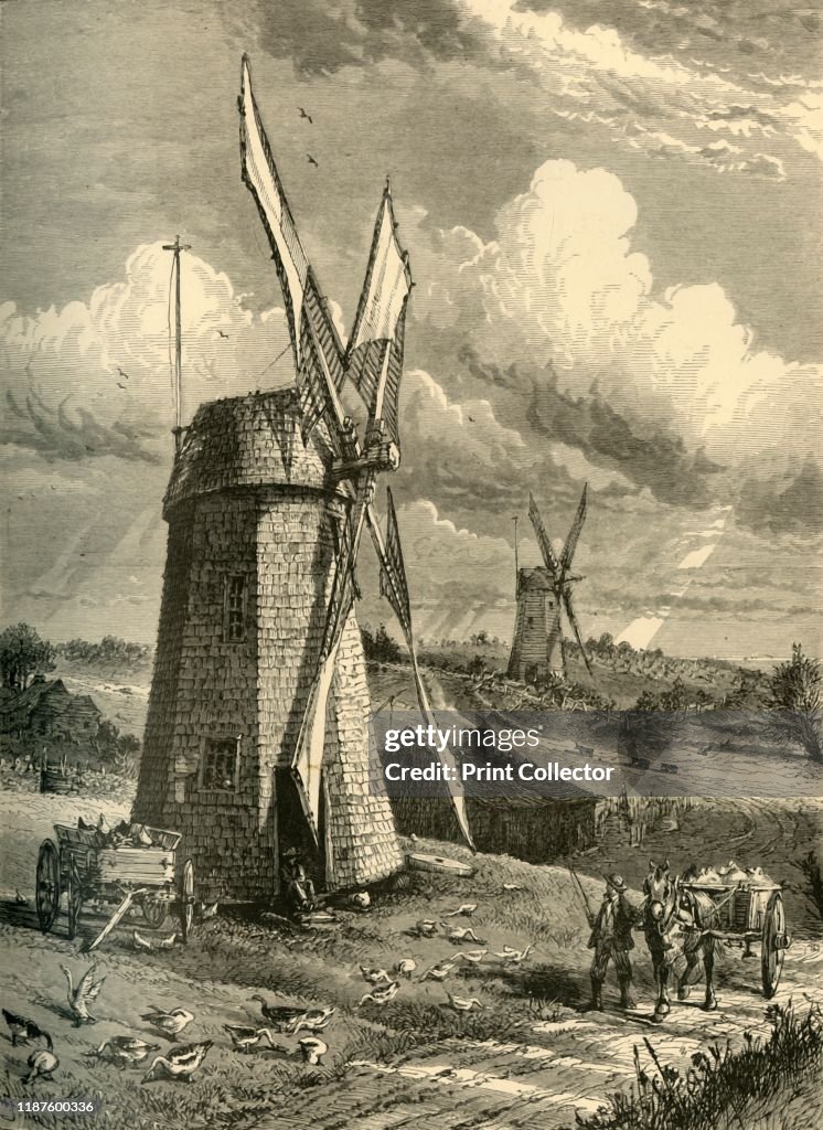 Grist Wind-Mills At East Hampton
