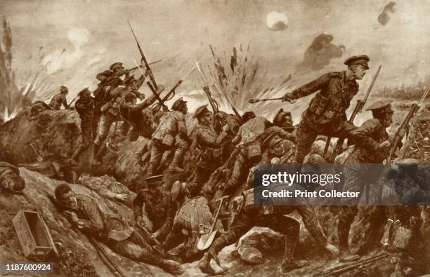 The First V.C. Ever Won by a Territorial', 1916. Second-Lieut. G. H. Woolley?s. Defence of Hill 60 made him the first British Territorial Army...