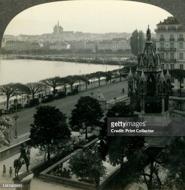 Lovely Geneva, Home of the League of Nations, Switzerland', circa 1930s. View of the Brunswick Monument mausoleum built in 1879 to commemorate the...