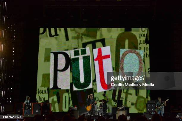 Molotov perform during the TeleHit Awards 2019 at Foro Sol on November 13, 2019 in Mexico City, Mexico.