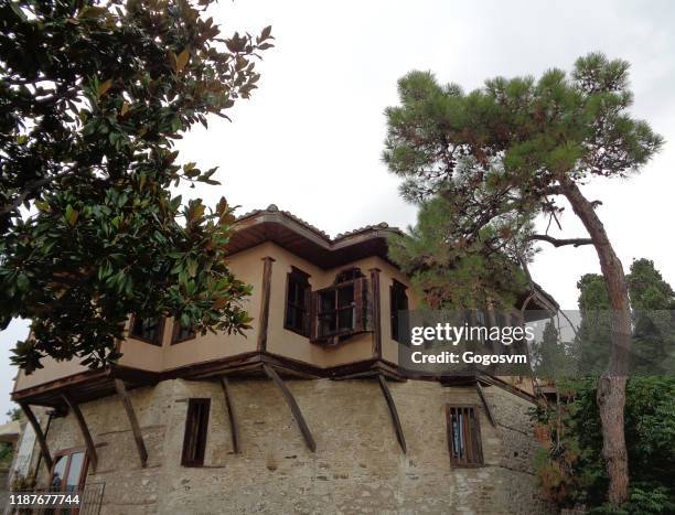 huis van ottomaanse mehmet ali, kavala - oost macedonië en thracië stockfoto's en -beelden