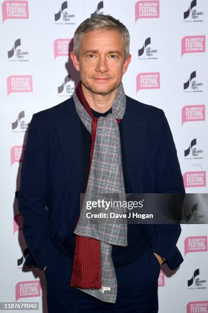 Martin Freeman attends the "The Operative" UK premiere at The Curzon Mayfair on November 14, 2019 in London, England.