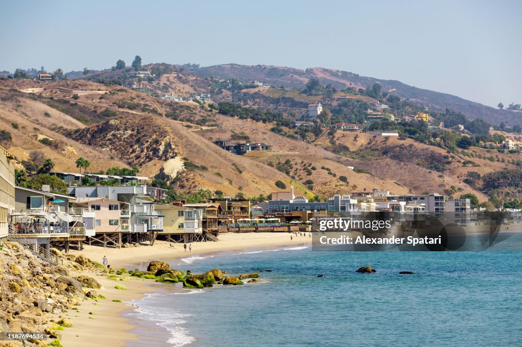Beach in Malibu on a sunny day, LA, California, USA