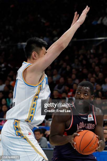 Andrew Nicholson of Time China Guangzhou in action during 2019/2020 CBA League - Beijing Ducks v Time China Guangzhou at Beijing Wukesong Sport Arena...