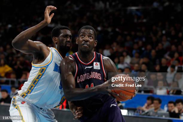 Andrew Nicholson of Time China Guangzhou in action during 2019/2020 CBA League - Beijing Ducks v Time China Guangzhou at Beijing Wukesong Sport Arena...