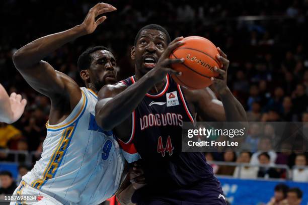 Andrew Nicholson of Time China Guangzhou in action during 2019/2020 CBA League - Beijing Ducks v Time China Guangzhou at Beijing Wukesong Sport Arena...