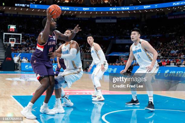 Andrew Nicholson of Time China Guangzhou in action during 2019/2020 CBA League - Beijing Ducks v Time China Guangzhou at Beijing Wukesong Sport Arena...