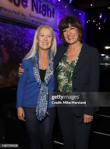 Clea Newman and Christiane Amanpour at the SeriousFun Children's Network Campfire Bash on November 14, 2019 in London, England.