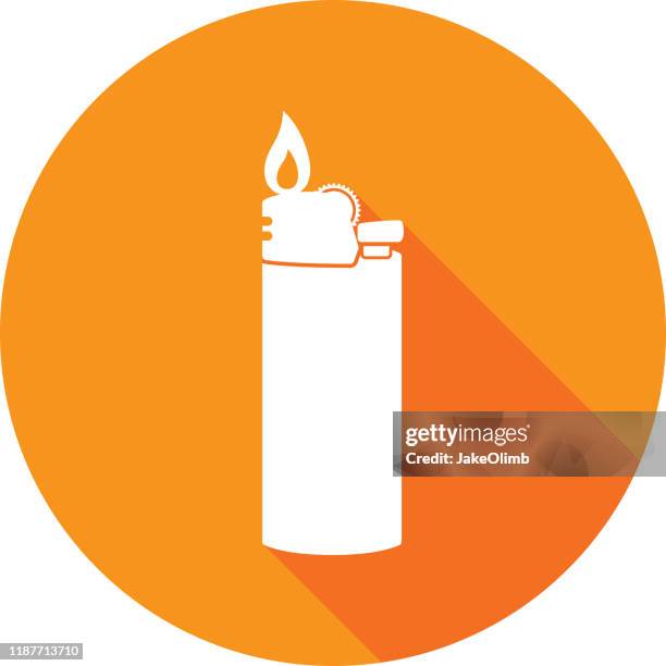 lighter icon silhouette - cigars vector stock illustrations