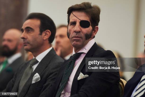 Bullfighter Juan Jose Padilla attends 'Capote de las Artes 2019' awards at Hotel Wellington on November 14, 2019 in Madrid, Spain.