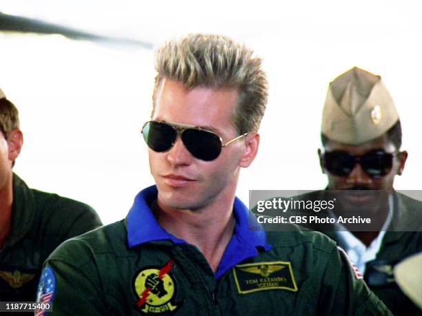 The movie "Top Gun", directed by Tony Scott. Seen here, Val Kilmer as Lt. Tom 'Iceman' Kazansky. Initial theatrical release May 16, 1986. Screen...