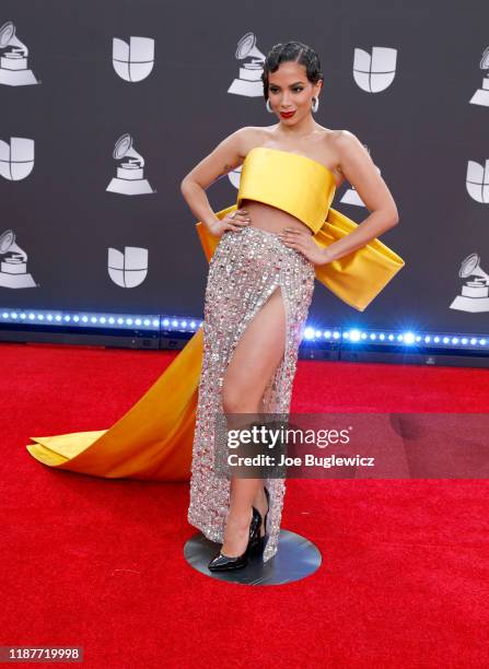 Anitta attends the 20th annual Latin GRAMMY Awards at MGM Grand Garden Arena on November 14, 2019 in Las Vegas, Nevada.