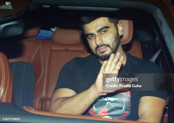 Arjun Kapoor attends the party for Katy Perry hosted by Karan Johar on November 14, 2019 in Mumbai, India.