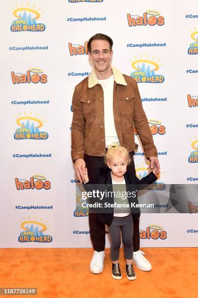 James Van Der Beek and daughter attend "Camp Halohead" Animated Entertainment YouTube Series Launch Party at Cayton Children’s Museum on November 14,...