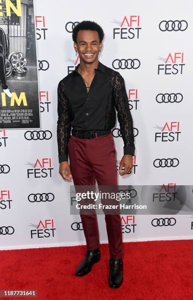 Jelani Winston attends the "Queen & Slim" Premiere at AFI FEST 2019 presented by Audi at the TCL Chinese Theatre on November 14, 2019 in Hollywood,...