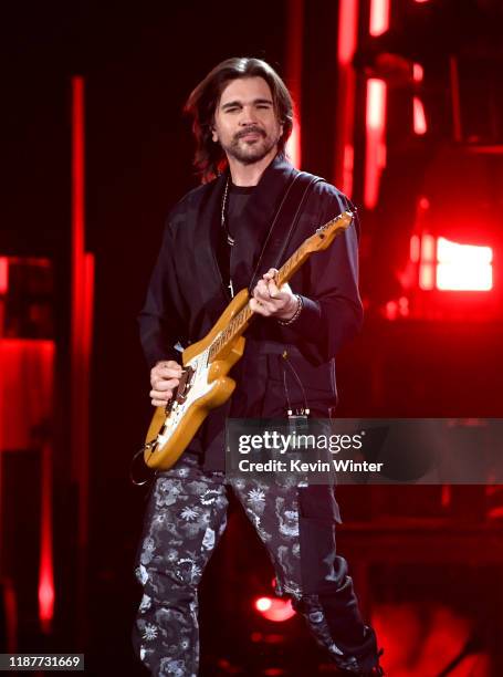 Juanes performs onstage during the 20th annual Latin GRAMMY Awards at MGM Grand Garden Arena on November 14, 2019 in Las Vegas, Nevada.