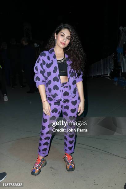 Alessia Cara backstage at the 20th annual Latin GRAMMY Awards at MGM Grand Garden Arena on November 14, 2019 in Las Vegas, Nevada.