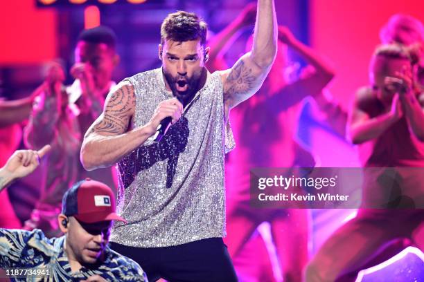 Ricky Martin performs onstage during the 20th annual Latin GRAMMY Awards at MGM Grand Garden Arena on November 14, 2019 in Las Vegas, Nevada.