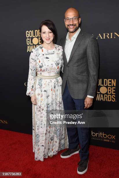 Elisa Key and Keegan-Michael Key attend the Hollywood Foreign Press Association and The Hollywood Reporter Celebration of the 2020 Golden Globe...