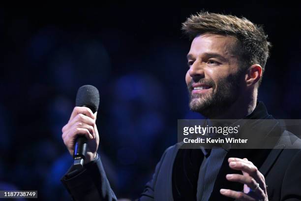 Ricky Martin performs onstage during the 20th annual Latin GRAMMY Awards at MGM Grand Garden Arena on November 14, 2019 in Las Vegas, Nevada.