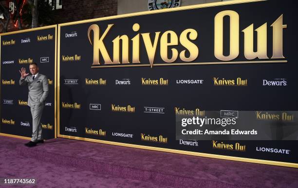 Daniel Craig arrives at the premiere of Lionsgate's "Knives Out" at the Regency Village Theatre on November 14, 2019 in Westwood, California.