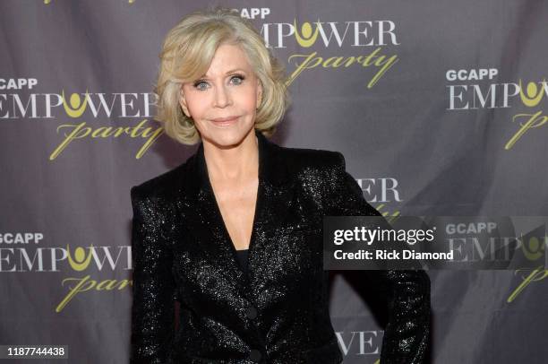 Jane Fonda attends "GCAPP Empower Party to Benefit Georgia's Youth" at The Fox Theatre on November 14, 2019 in Atlanta, Georgia.