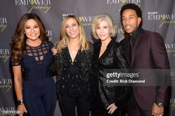 Jane Fonda hosts a fundraiser for her Atlanta-based nonprofit organization the Georgia Campaign for Adolescent Power & Potential, GCAPP at The Fox...