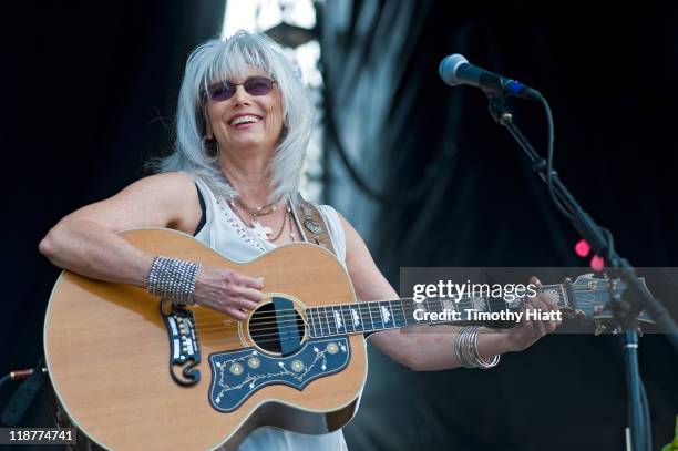 Emmylou Harris performs during the Dave Matthews Band Caravan at Lakeside on July 10, 2011 in Chicago, Illinois.