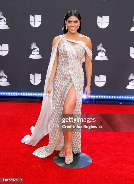 Francisca Lachapel attends the 20th annual Latin GRAMMY Awards at MGM Grand Garden Arena on November 14, 2019 in Las Vegas, Nevada.