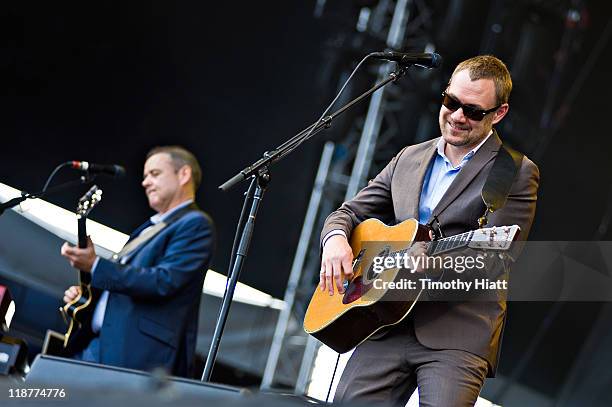 David Gray performs during the Dave Matthews Band Caravan at Lakeside on July 10, 2011 in Chicago, Illinois.