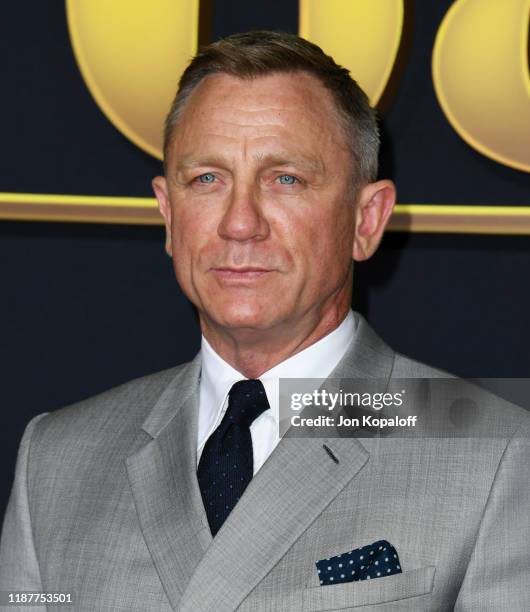 Daniel Craig attends the premiere of Lionsgate's "Knives Out" at Regency Village Theatre on November 14, 2019 in Westwood, California.