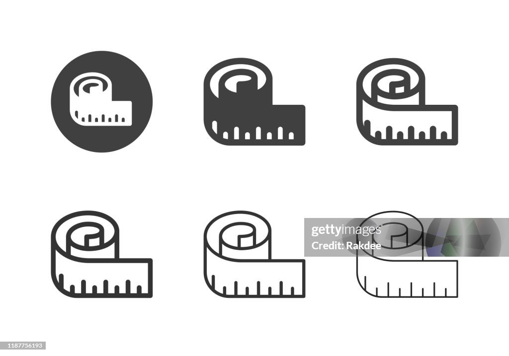 Icone del nastro di misura - Serie Multi