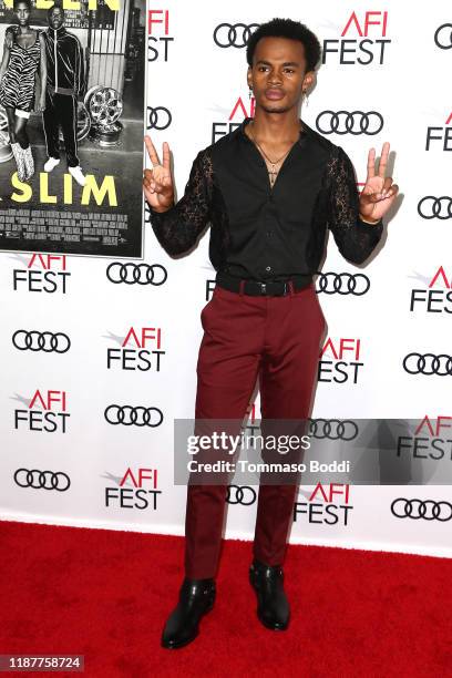 Jelani Winston attends the AFI FEST 2019 Presented By Audi premiere of "Queen & Slim" at TCL Chinese Theatre on November 14, 2019 in Hollywood,...