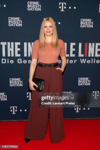 Jennifer Ulrich attends the world premiere of the new documentary "The Invisible Line - Die Geschichte der Welle" by German TV channel Crime +...