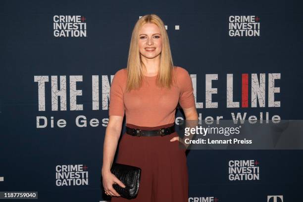 Jennifer Ulrich attends the world premiere of the new documentary "The Invisible Line - Die Geschichte der Welle" by German TV channel Crime +...