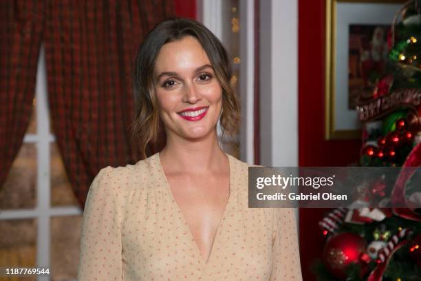 Leighton Meester attends The Americana At Brand Annual Christmas Tree Lighting And Show at The Americana at Brand on November 14, 2019 in Glendale,...