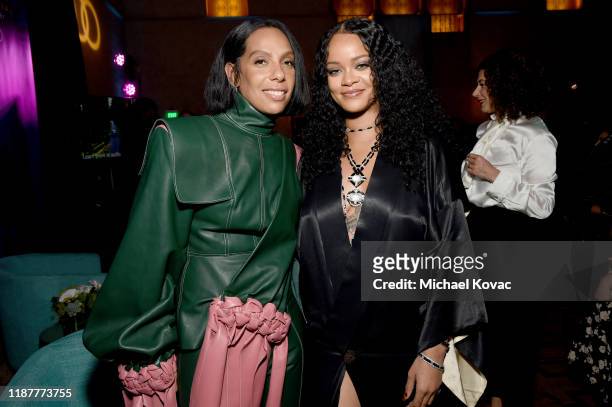 Melina Matsoukas and Rihanna attend the "Queen & Slim" Premiere at AFI FEST 2019 presented by Audi at the TCL Chinese Theatre on November 14, 2019 in...