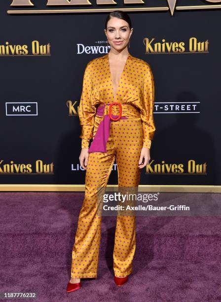 Jenna Johnson attends the Premiere of Lionsgate's "Knives Out" at Regency Village Theatre on November 14, 2019 in Westwood, California.