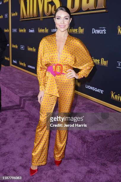 Jenna Johnson arrives at the Premiere of Lionsgate's 'Knives Out' at Regency Village Theatre on November 14, 2019 in Westwood, California.