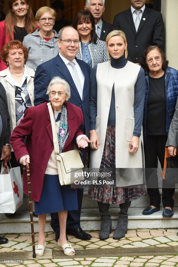 Red Cross Christmas Gifts Distribution At Monaco Palace In Monte-Carlo