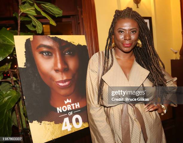 Creator/Host of "North of 40" Podcast Maryam Myika Day poses at the celebration for the "North of 40" Podcast Launch at Dapper Dan Atelier on...