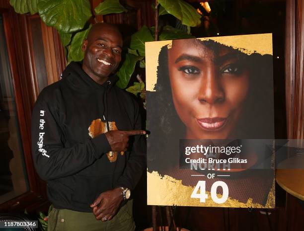 Actor Hisham Tawfiq poses at the celebration for the "North of 40" Podcast Launch at Dapper Dan Atelier on November 14, 2019 in New York City.