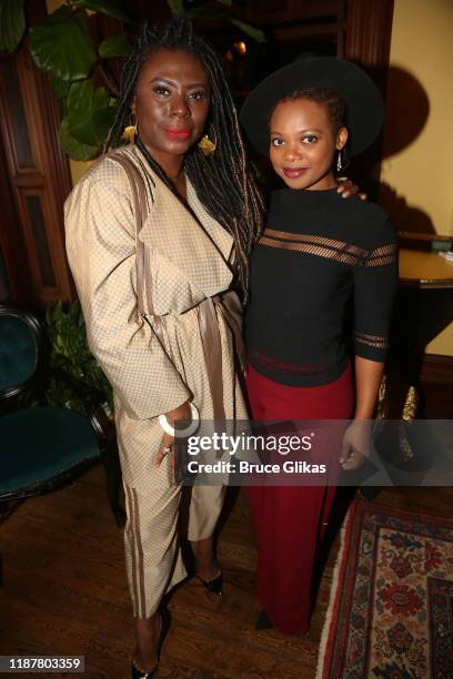 Creator/Host of "North of 40" Podcast Maryam Myika Day and Actress Susan Heyward pose at the celebration for the "North of 40" Podcast Launch at...