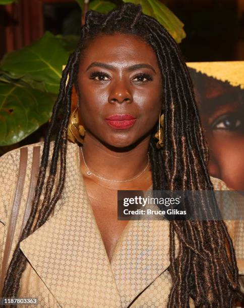 Creator/Host of "North of 40" Podcast Maryam Myika Day poses at the celebration for the "North of 40" Podcast Launch at Dapper Dan Atelier on...