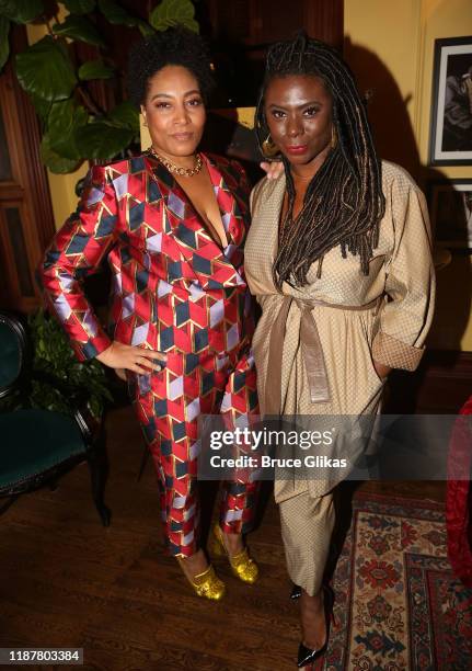 Dapper Dan Enterprises COO Danique Day-Loving and Creator/Host of "North of 40" Podcast Maryam Myika Day pose at the celebration for the "North of...