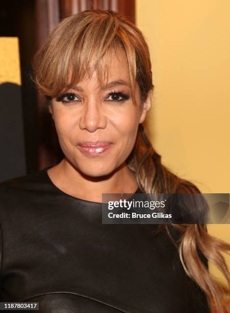 Sunny Hostin poses at the celebration for the "North of 40" Podcast Launch at Dapper Dan Atelier on November 14, 2019 in New York City.