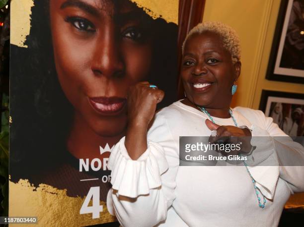 Lillias White poses at the celebration for the "North of 40" Podcast Launch at Dapper Dan Atelier on November 14, 2019 in New York City.