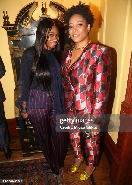 Dapper Dan Enterprises Executive Assistant Ashley Stephenson and Dapper Dan Enterprises COO Danique Day-Loving pose at the celebration for the "North...
