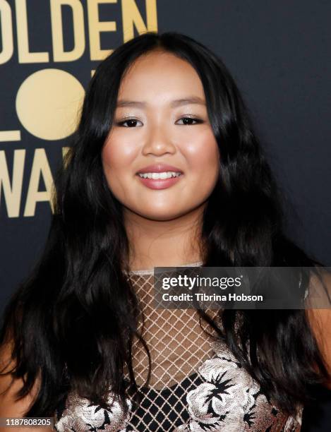 Ella Jay Basco attends the HFPA and THR Golden Globe Ambassador Party at Catch LA on November 14, 2019 in West Hollywood, California.